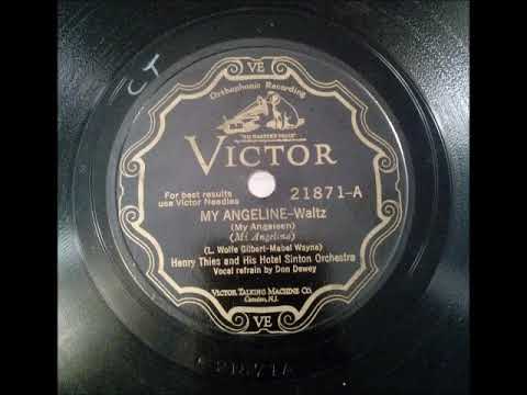 Henry Thies and his Hotel Sinton Orchestra - My Angeline (waltz)