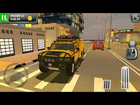 Emergency Driver Sim City Hero #3 - Fire Rescue - Android Gameplay FHD
