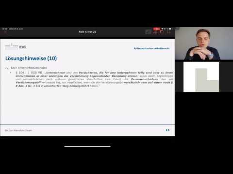 Klausurenkurs Arbeitsrecht: Einheit 06  (Haftung des AN, innerbetrieblicher Schadensausgleich)