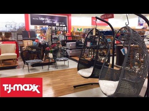 TJ MAXX FURNITURE CHAIRS TABLES SPRING HOME DECOR SHOP WITH ME SHOPPING STORE WALK THROUGH 4K