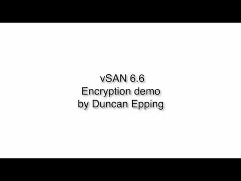 VMware vSAN 6.6 Encryption