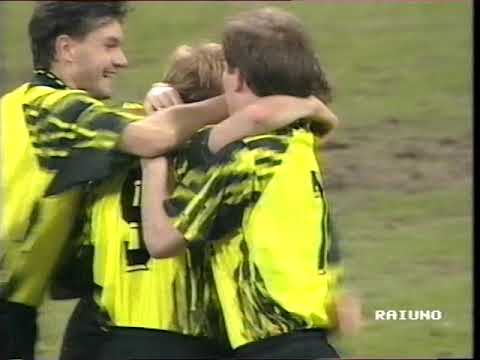 18/03/1993 Uefa Cup Quarter Final 2nd leg BORUSSIA DORTMUND v AS ROMA