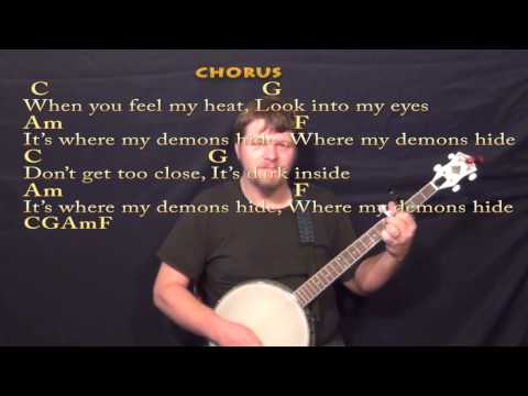 Demons (Imagine Dragons) Banjo Cover Lesson with Chords/Lyrics