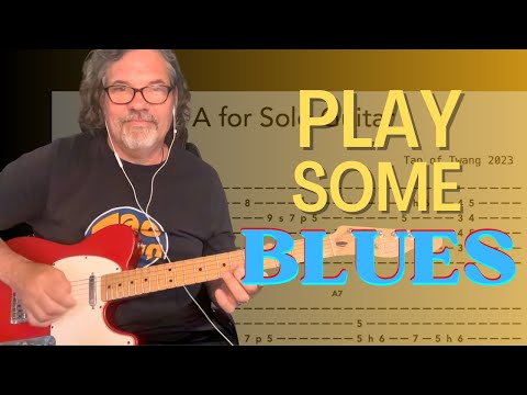 Easy 12 BAR BLUES In A // Arranged For SOLO GUITAR // With TAB
