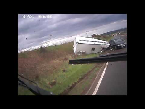 forfar caravan crashes