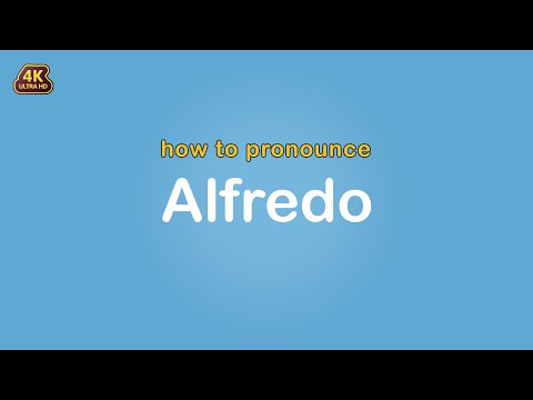 how to pronounce Alfredo 【Name】