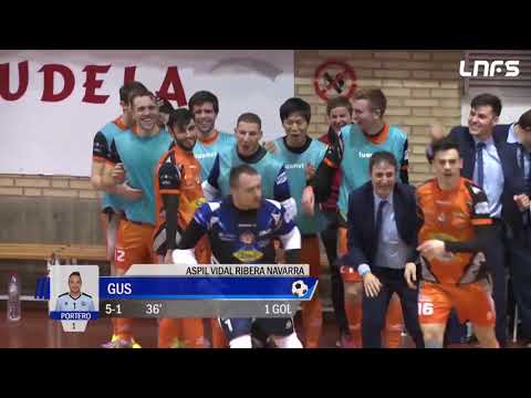 Gol Gus (5-1) Aspil Vidal Ribera Navarra - Catgas Energía. J24, 1Div. LNFS