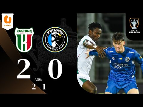 Sorotan: Kuching City FC 2-0 Penang FC | R16-2 | Piala Malaysia 2025-26