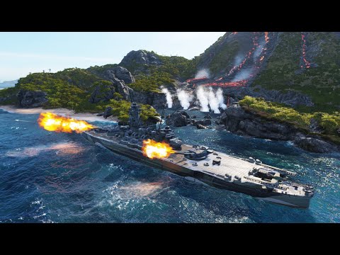 World of Warships Shikishima Asymmetrical Battle.