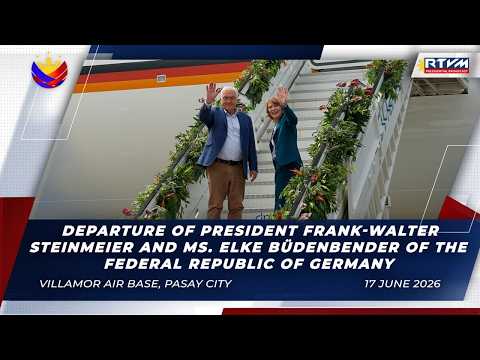 Departure of President Frank-Walter Steinmeier and Ms. Elke Büdenbender of Germany
