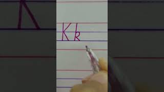 Download lagu How to write in 4-line English notebook..write letter 'K' capital and small mp3