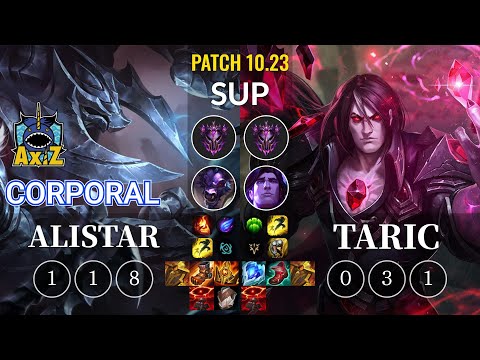 AXIZ Corporal Alistar vs Taric Sup - KR Patch 10.23