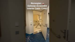 Norwegian Getaway Accesible Interior Cabin 13443 #cruiseship #cruise #travel#cruise cabins