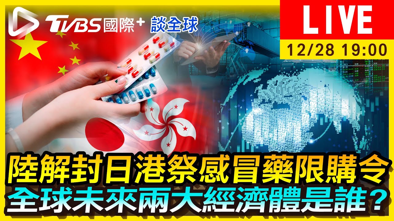 《TVBS國際+談全球》陸解封日港祭感冒藥限購令 全球未來兩大經濟體是誰?