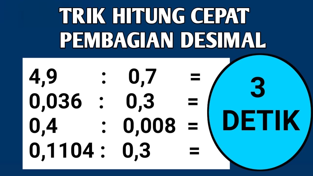 How to Calculate Decimal Division Super Fast