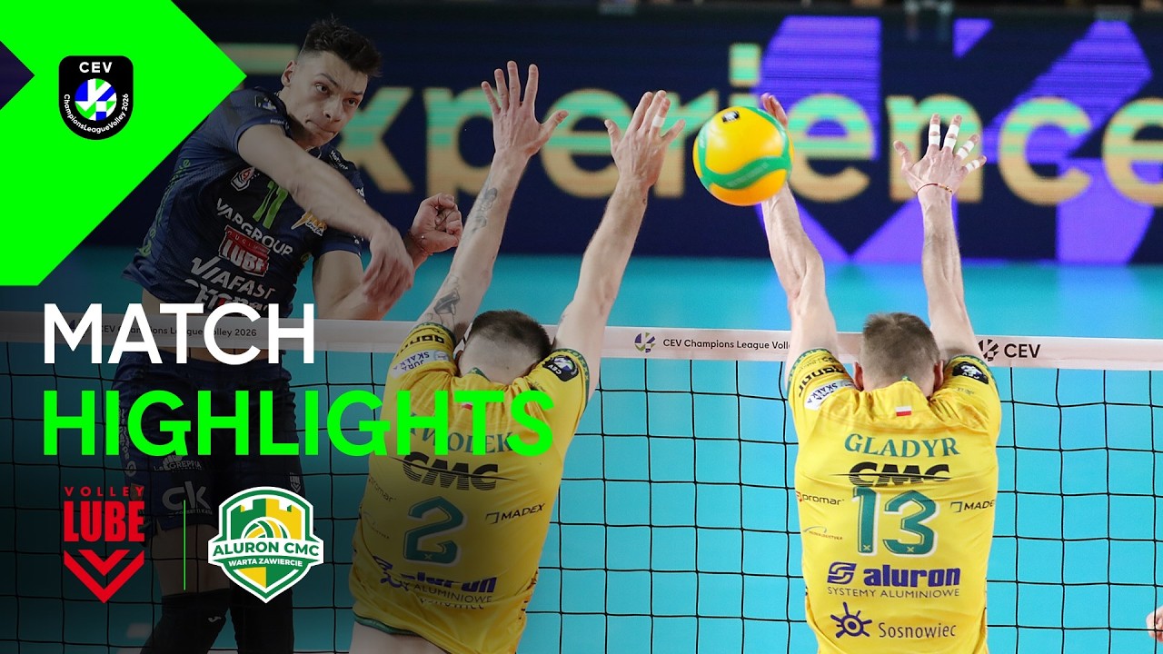 Highlights | Cucine Lube CIVITANOVA vs. Aluron CMC Warta ZAWIERCIE | Men CEV Volleyball 2026