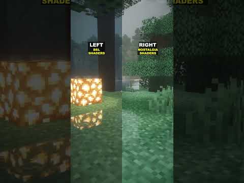 Minecraft Shaders: BSL or Nostalgia? 🌧️ #shorts