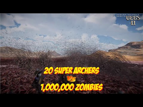 MASSIVE CARNAGE, ARCHERS FULLAUTO vs ZOMBIES | Ultimate Epic Battle Simulator 2 | UEBS2