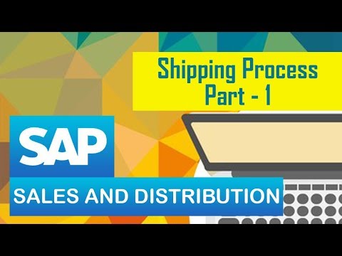 Part of a video titled SAP SD | Sales and Distribution | Steps Involved in Shipping Process