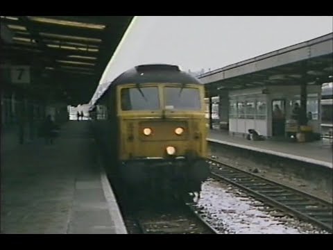 BBC Spotlight - news item (1980s) - rail service disrupted by snow
