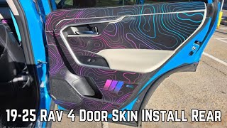 19-25 Rav 4 Door Skins Rear Install Video | Taco Vinyl