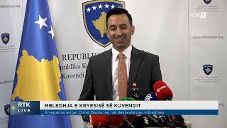 Deklarime pas mbledhjes së Kryesisë së Kuvendit 01.09.2025