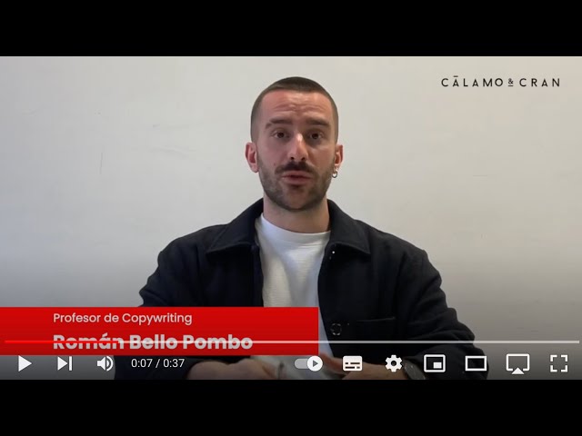 Vídeo relacionado con El libro del copywriting: Manual de escritura publicitaria (TINTA ROJA)