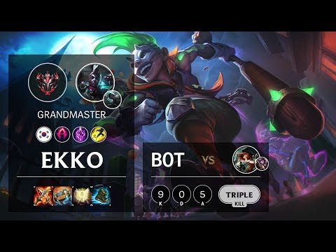 Ekko Bot vs Miss Fortune - KR Grandmaster Patch 10.3
