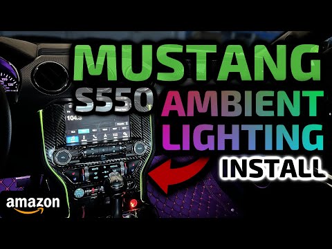 Mustang Ambient Lighting on the S550! (Add RGB Optic Ambient Lighting for $30)