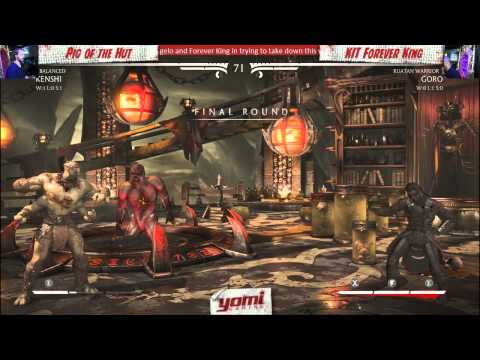 WB Round 1: YOMI KIT Forever King (Goro) vs. Pig of the Hut (Kenshi) - MKX; AKA Week 5