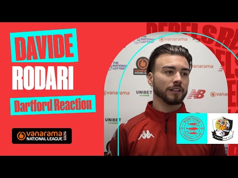 "I feel like I am home here!" | Davide Rodari | Dartford Reaction