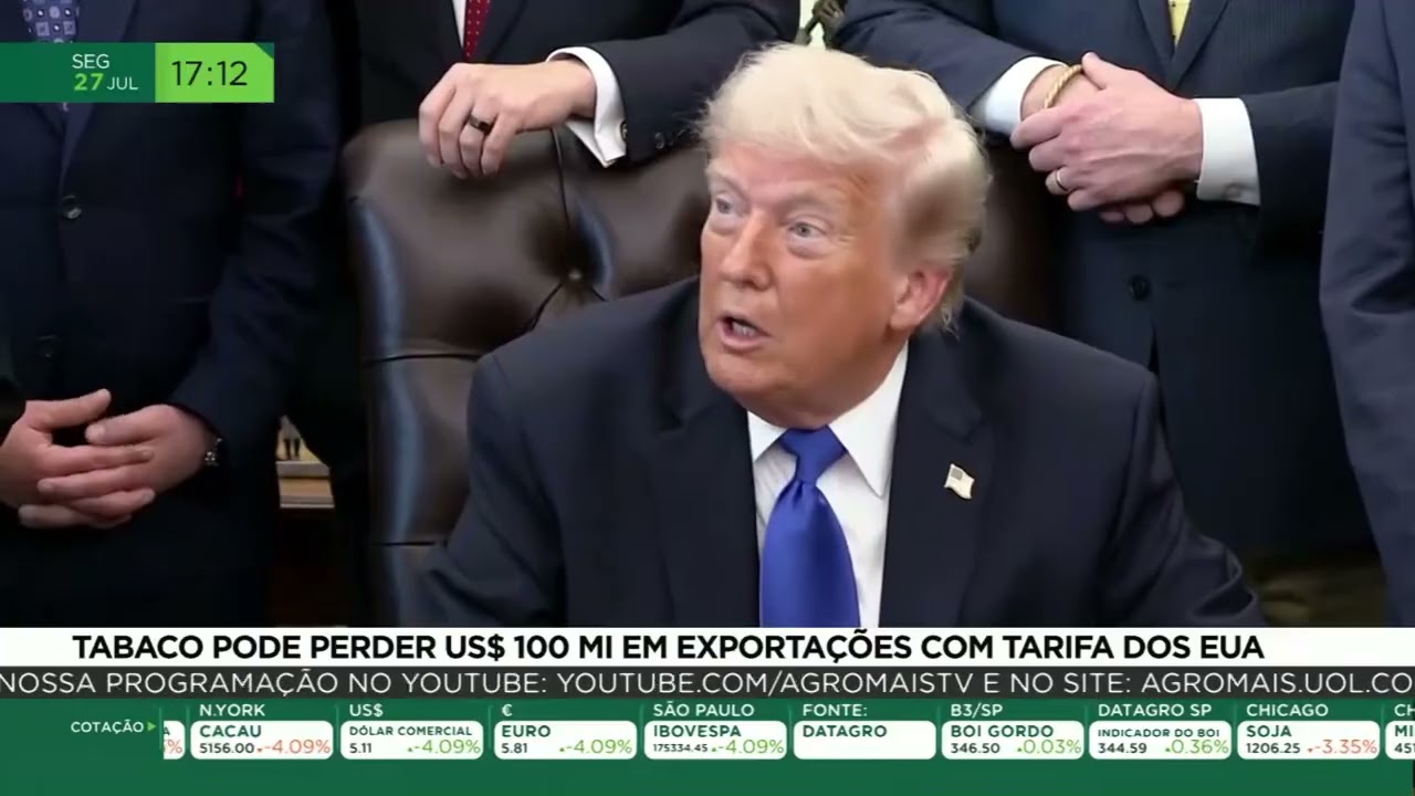 Tabaco pode perder US$100 milhões em exportações com tarifa dos EUA