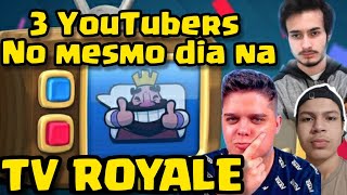 TV ROYALE COM 3 YOUTUBERS NO MESMO DIA