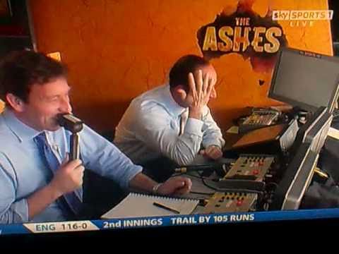 Nasser Hussain puts a chair down on David Gower's foot... Classic.