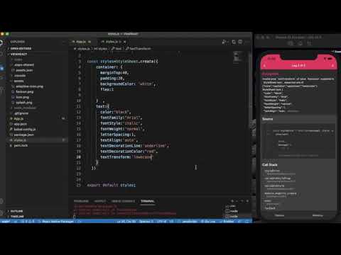 React Native Tutorial 34 Text Style Props React Native