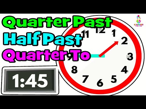 TELLING the TIME for KIDS! (Quarter Past, Half Past, Quarter To) | Learning Time for Children