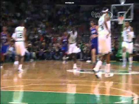 Nick Young Huge Two Handed Dunk vs Celtics - 11/09/12
