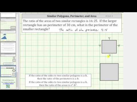 Similar Polygons: Find Missing Perimeter Given the...