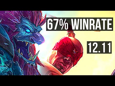 TRUNDLE vs LEE SIN (JNG) | 67% winrate, 8/2/8 | EUW Master | 12.11