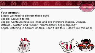 Hellshine Hotel Au Dubbers reading funny Incorrect Quote Generator results