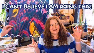 Facing My SCARIEST Art Fear! Art Studio Vlog + Watercolor Sketching and New Art Supplies!