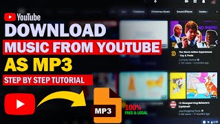 Download lagu HOW TO DOWNLOAD MUSIC FROM YOUTUBE AS MP3 FILE _ STEP BY STEP TUTORIAL mp3