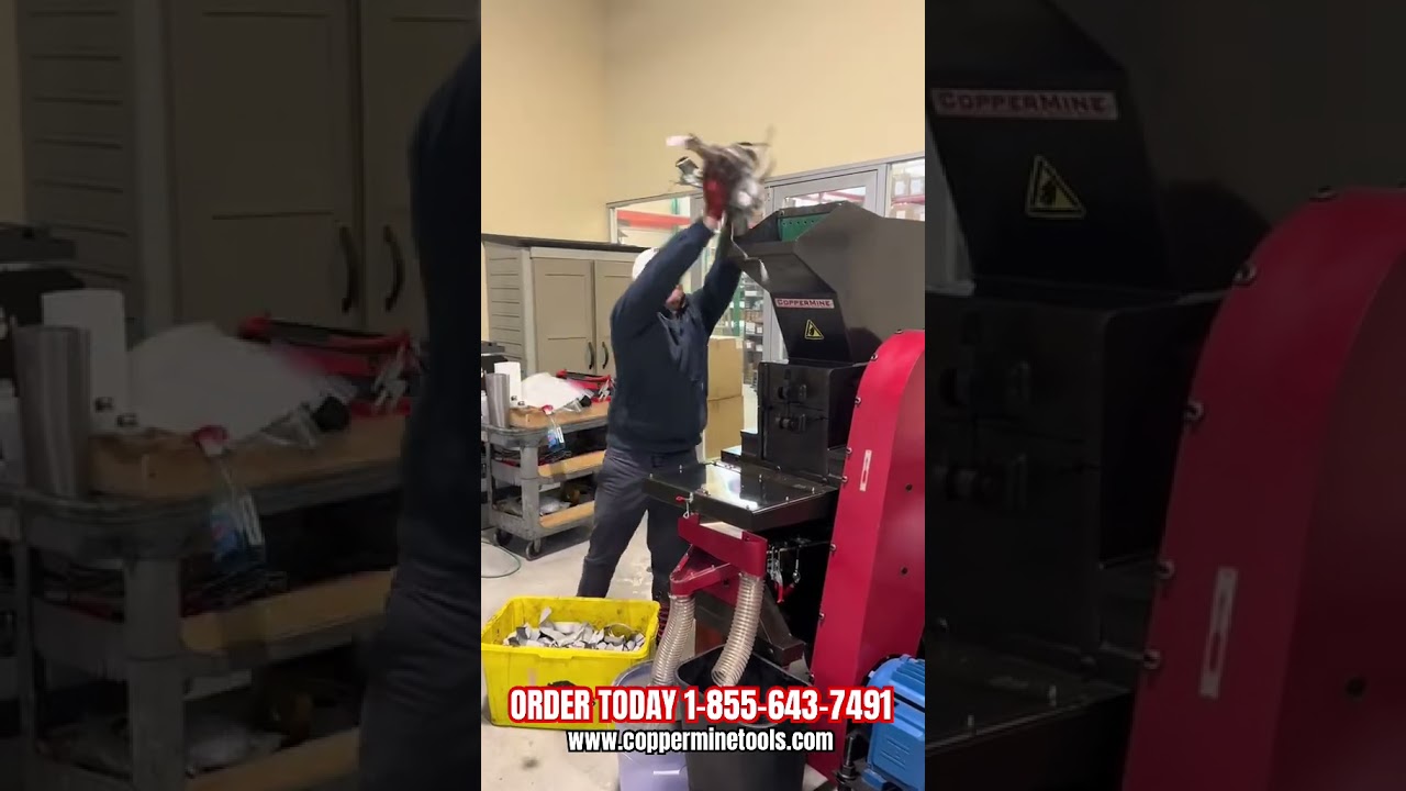 CopperMine CT-610 Copper Granulator Separating Variety of Wires | Romex, Automotive, Cat 5, Ribbon