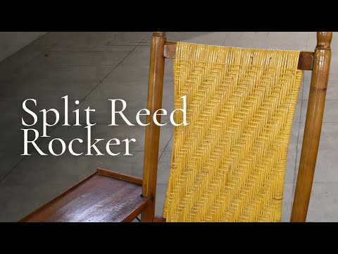 Caning & Rushing Restoration | Split Reed Rocker