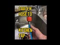 Yes you can connect a Garden hose to your kitchen tap - part from Bunnings