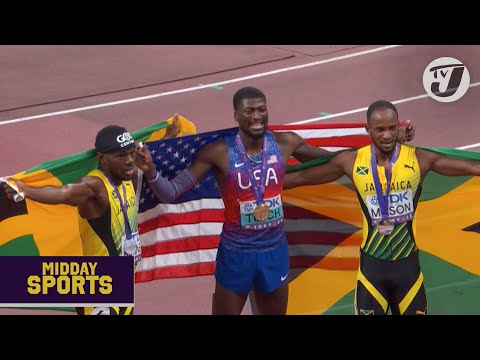 Jamaica Win Silver & Bronze Medal in Men's 100M Hurdle