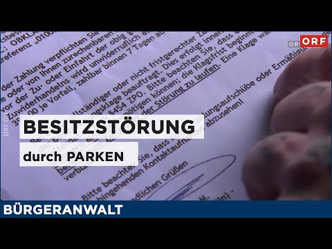 Besitzstörungen durch Parken | Bürgeranwalt 22.03.2025