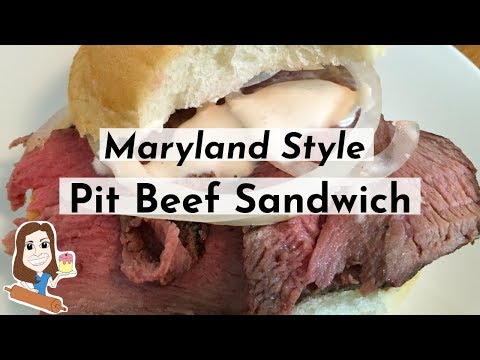 Maryland Style Pit Beef Sandwich