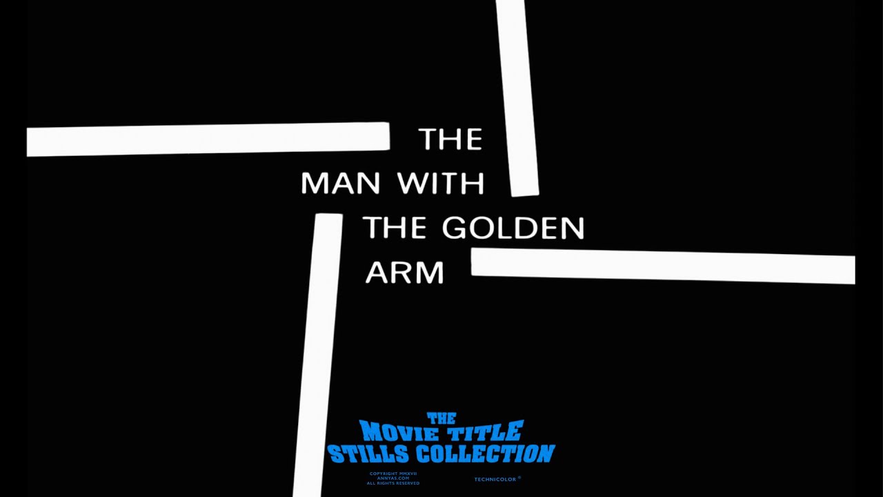 The Man with the Golden Arm (1955) title sequence - YouTube