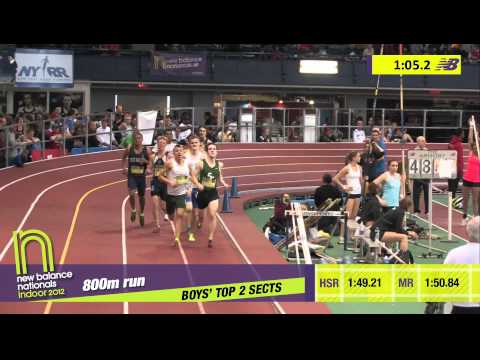 Boys 800m Section 2 - New Balance Indoor Nationals 2012